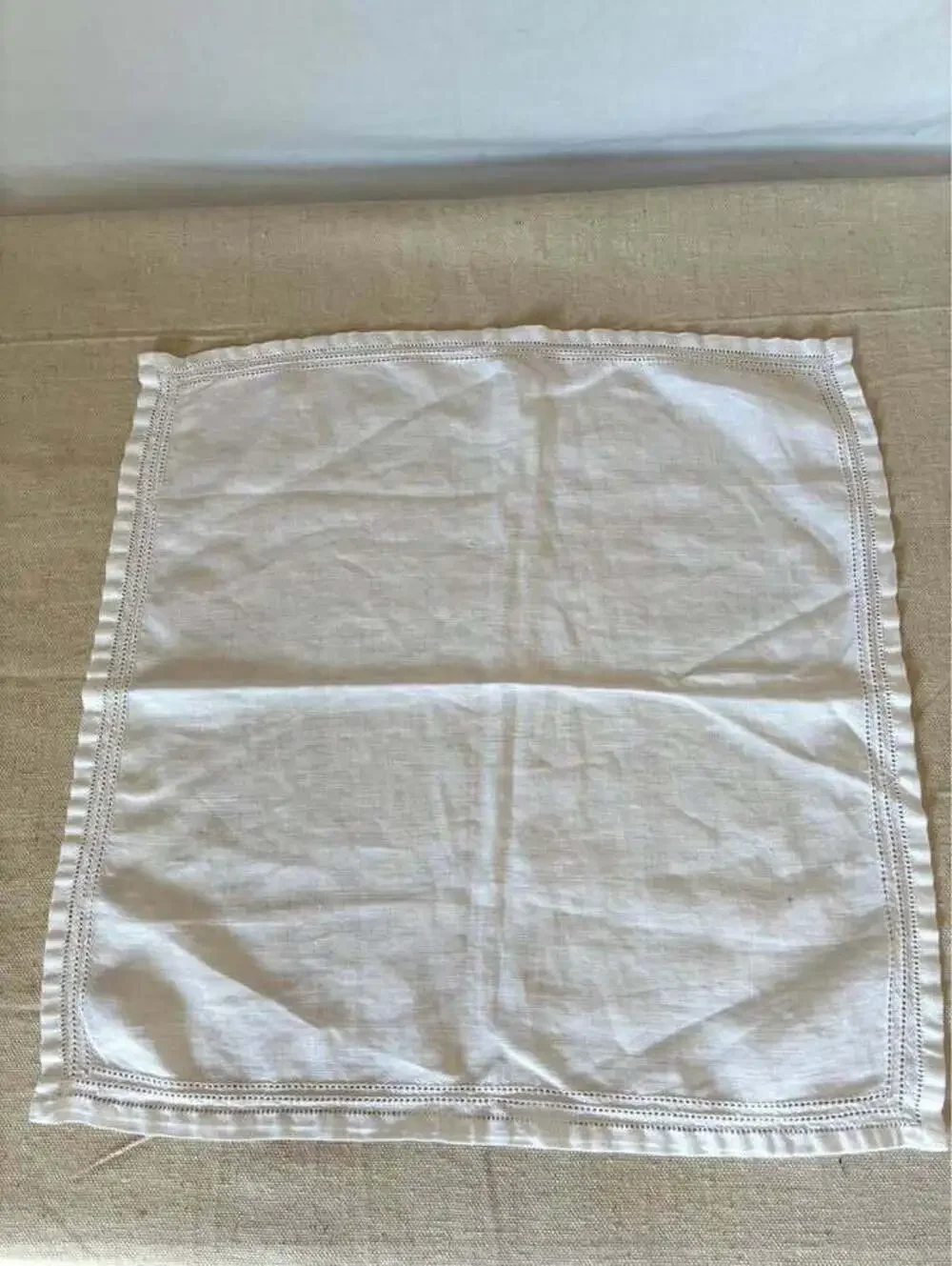 Vintage cotton ladder lace tea service napkins ( set of 4)